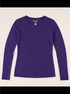 Cloudveil Wool Rich Blend Purple Long Sleeve Base Layer Top XS Gorpcore Outdoor